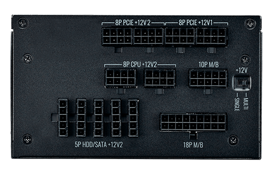 Fonte Cooler Master V1000, 80 Plus Platinum 1000W